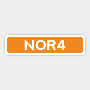 Lando Norris 4 - Driver Tag #3 Sticker